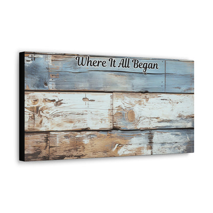 Where It All Began Canvas Gallery Wraps - Our Love Story Canvas Print